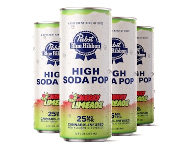 Pabst - Pabst Blue Ribbon - Cherry Limeade - 100mg High Seltzer - 4pk