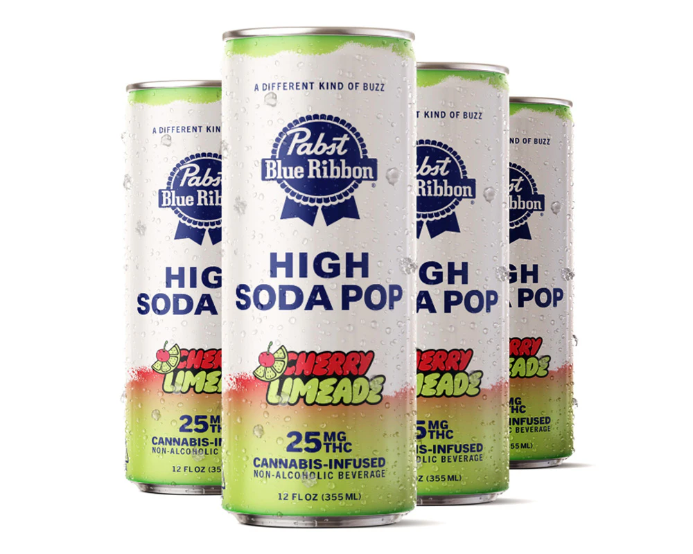 Pabst - Pabst Blue Ribbon - Cherry Limeade - 100mg High Seltzer - 4pk Main Image