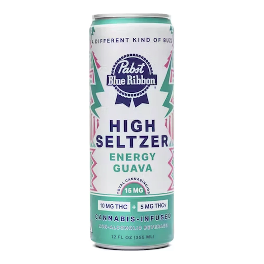 PABST BLUE RIBBON - Pabst Blue Ribbon | Daytime Guava | High Seltzer Single | 10mg THC : 5mg THCV Main Image