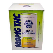 Pabst Blue Ribbon | Mango Coconut | High Soda Pop 4pk | 100mg