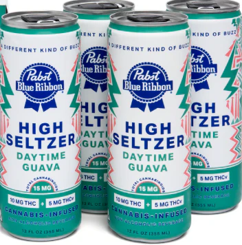 Pabst Labs - [Pabst] Seltzer 4 Pack - 10mg - 2:1 Daytime Guava (S) Main Image