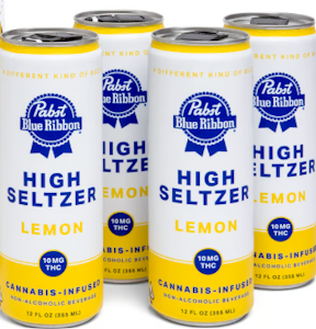 Pabst Labs -  [Pabst] THC Seltzer 4 Pack - 10mg - Lemon (H)