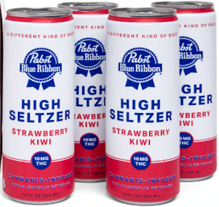 Pabst - [Pabst] THC Seltzer 4 Pack - 10mg -  Strawberry Kiwi (H)
