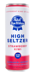 Pabst - Pabst Blue Ribbon High Seltzer 10mg Strawberry Kiwi