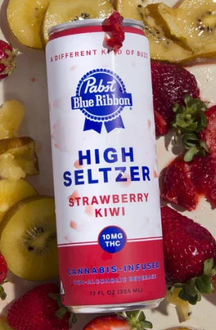PABST BLUE RIBBON - Strawberry Kiwi Seltzer 10Mg Main Image