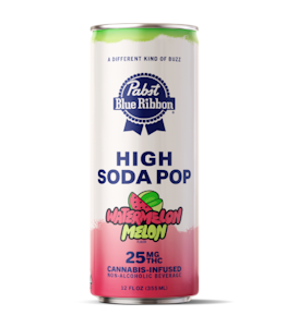 Pabst - Pabst High Soda 25mg Watermelon Melon