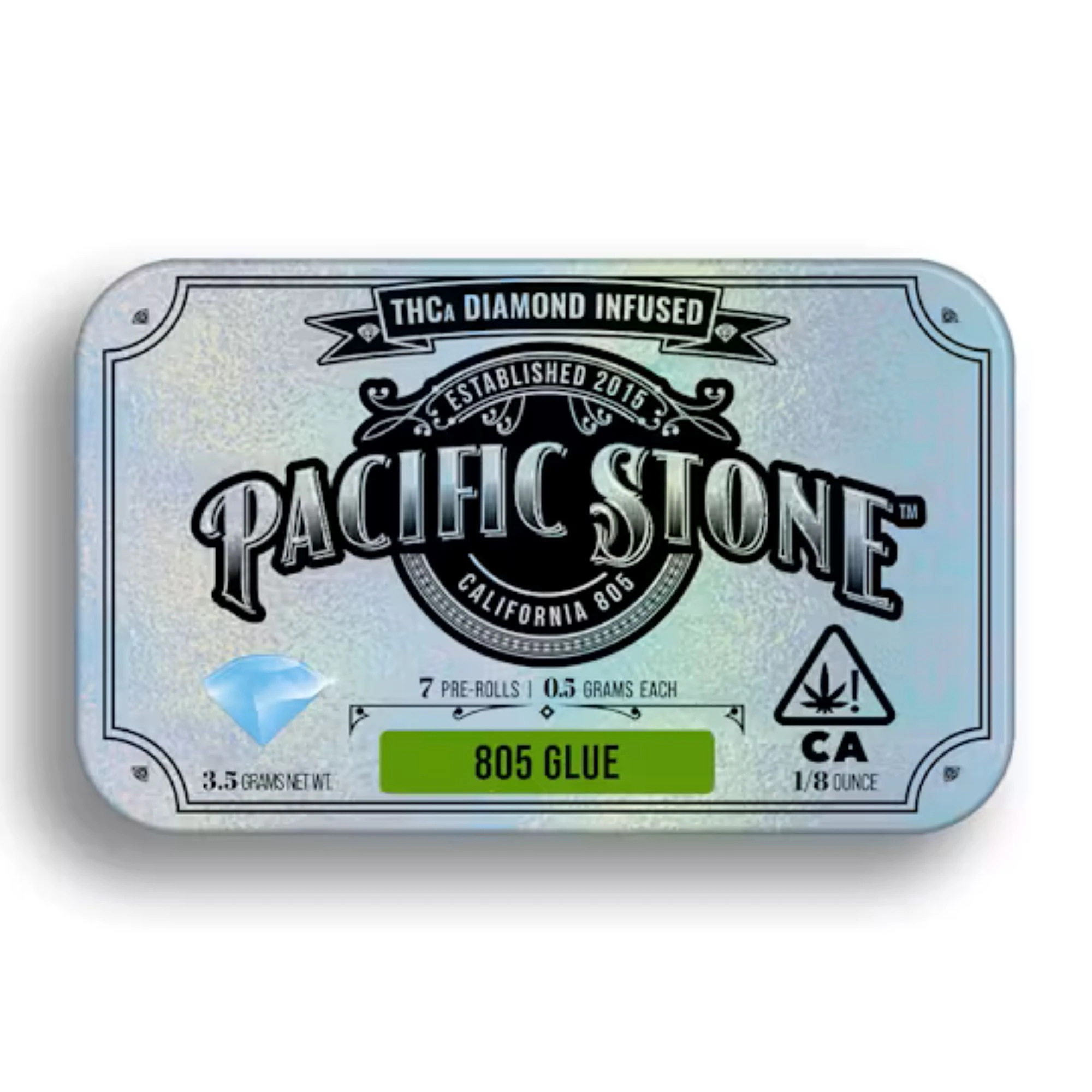 Pacific Stone - Pacific Stone Infused Diamonds 7pk Prerolls 3.5g 805 Glue Main Image