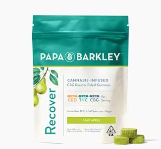 PAPA & BARKLEY - Papa & Barkley 1:1:1 CBG Pear Apple Gummies