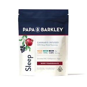 Papa & Barkley - Papa and Barkley - Berry and Pomegranate Sleep Releaf CBN Gummies - 100mg THC / 100mg CBD / 100mg CBN