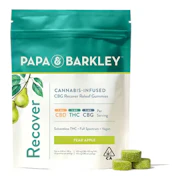 Papa & Barkley | Pear Apple 1:1:1 | THC:CBD:CBG Recover Releaf Gummies | 100mg