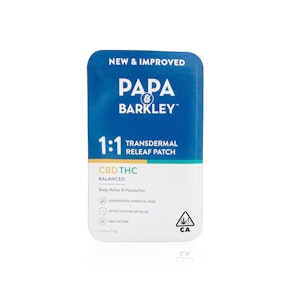 PAPA & BARKLEY - Topical - THC:CBD - 1:1 - Patch