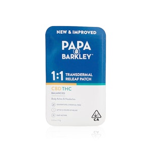 PAPA & BARKLEY - PAPA & BARKLEY - Topical - THC:CBD - 1:1 - Patch