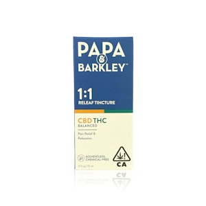 PAPA & BARKLEY - PAPA & BARKLEY - Tincture - 1:1 CBD:THC - 15ML 