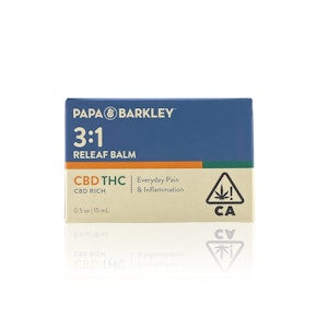 PAPA & BARKLEY - Topical - CBD Rich - 3:1 - Releaf Balm - 15ML 