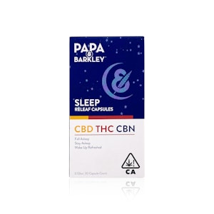 PAPA & BARKLEY - PAPA & BARKLEY - Capsules - Sleep - CBD:THC:CBN - 2:4:1 - 30-Count