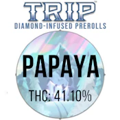 TRIP - PAPAYA 0.5 GRAM DIAMOND INFUSED 2 PK PRE ROLLS