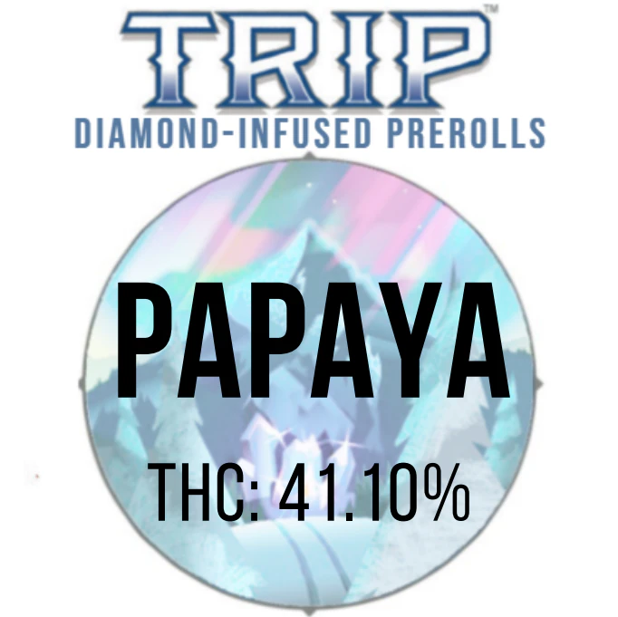 TRIP - TRIP - PAPAYA 0.5 GRAM DIAMOND INFUSED 2 PK PRE ROLLS Main Image