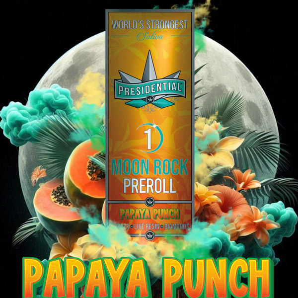 Presidential THC - Presidential | Moon Rock Preroll | Papaya Punch (1g) Main Image