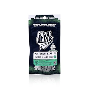 PAPER PLANES - Vape Pen - Platinum Lime OG - Live Resin - 1G