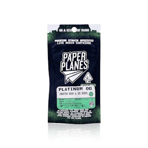 PAPER PLANES - Vape Pen - Platinum OG - Live Resin - 1G