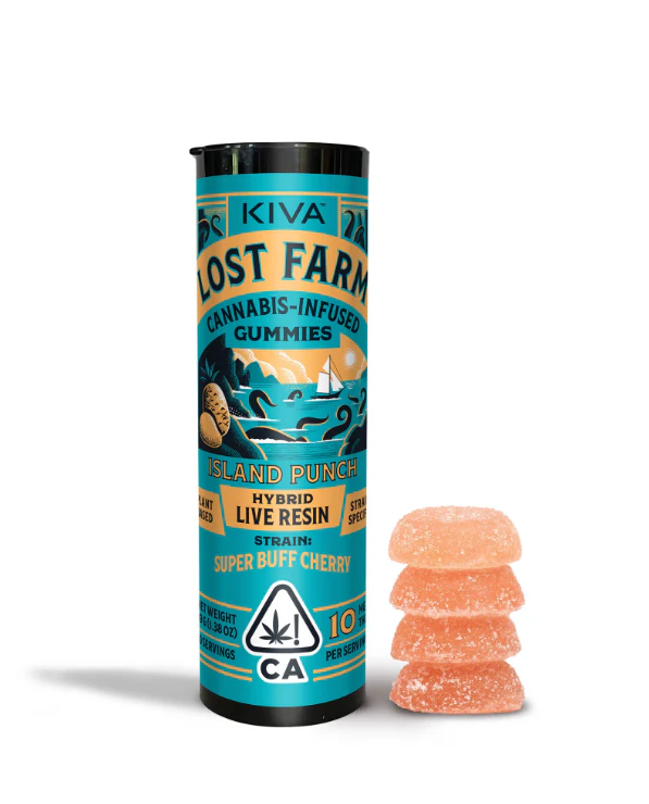 Lost Farm - Lost Farm - Island Punch x Super Buff Cherry - 100mg THC Live Resin Gummies -10pk Main Image