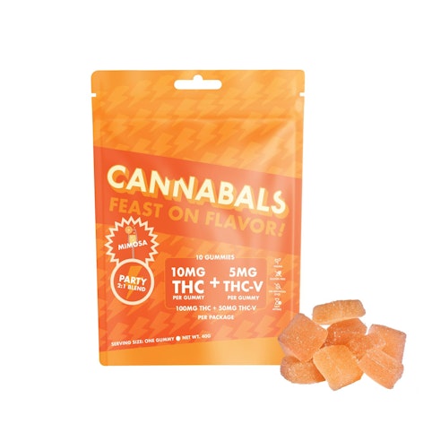 Cannabals - Mimosa Party 2:1 Blend Gummies (Edibles) 10pcs | Cannabals   -d10 FRONT