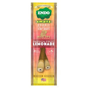 ENDO - ENDO - (Passion Fruit Lemonade) Prerolled Organic Hemp Wrap w/ Wood Tip (2 Pack)