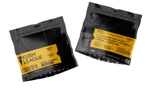 KUSH LEAGUE - Passion Fruit Rosin Chews - 100mg