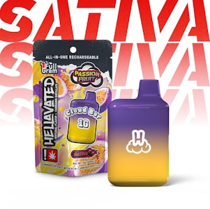 HELLAVATED - Passionfruit, Distillate, Disposable, 1g