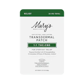 CBD/THC 1:1 Transdermal Patch / Mary's Medicinal