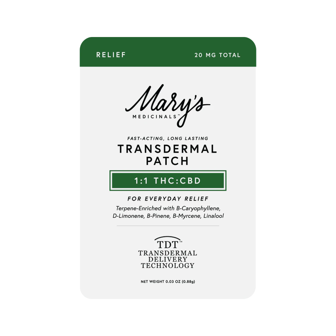 Mary's Medicinals™ - CBD/THC 1:1 Transdermal Patch / Mary's Medicinal Main Image