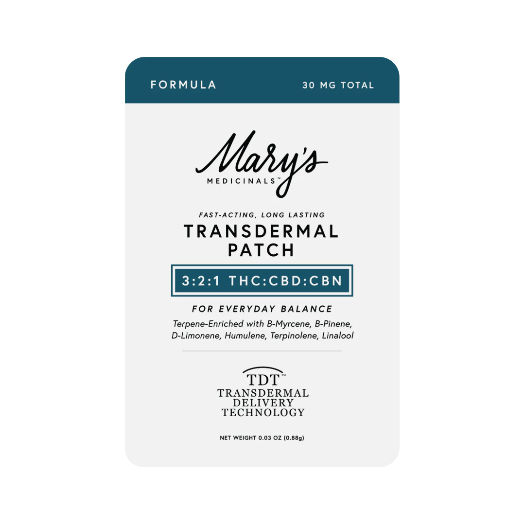 Mary's Medicinals™ - THC/CBD/CBN 3:2:1 Transdermal Patch / Mary's Medicinals Main Image