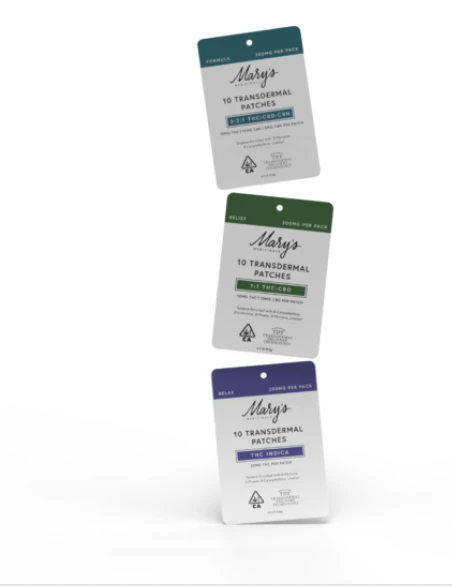 Mary's Medicinals™ - MARY'S MEDICINALS - Topical - 3:2:1 Formula - 10PK - THC:CBD:CBN - Transdermal Patch - 150MG Main Image