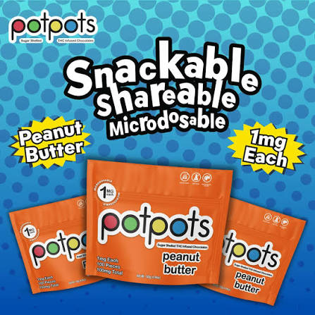 PotPots - Peanut Butter & Milk Chocolate 200mg 100pcs