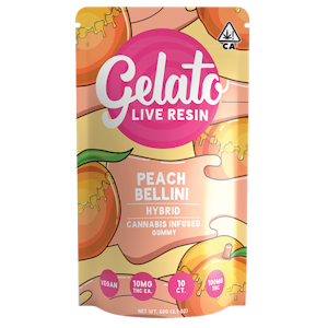 GELATO - Peach Bellini 74mg 10 Pack Gummies - Gelato