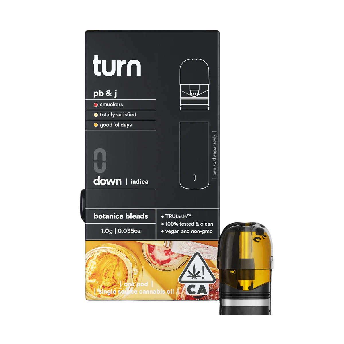 turn - PB&J (I) | 1g Botanica Blends Pod | Turn Main Image