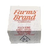 Peach Bomb 1g Honey Crystal - Farms Brand