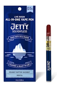 Jetty - Peanut Butter Sherbet Solventless Live Rosin .5G AIO Vape