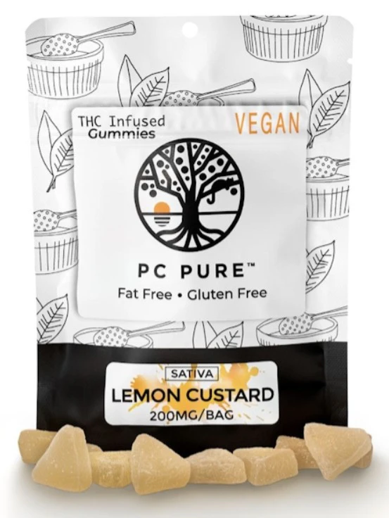 PC PURE - PC Pure Lemon Custard Gummies 200mg Main Image