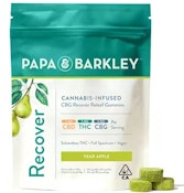  [PAPA & BARKLEY] THC Gummies - 100mg - THC:CBD:CBG 1:1:1 Pear Apple (H)