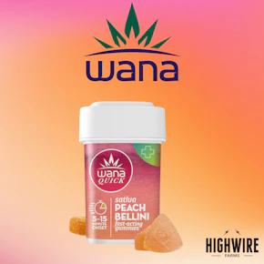 Wana Quick Gummies Peach Bellini 200mg