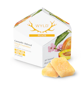 WYLD - Peach Gummies | 10pc 300mg 1:2 (THC:CBD)