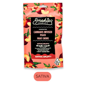 SMOKIEZ - Smokiez - Uplift - Sweet - Peach - Gummies - 10pc - 100mg