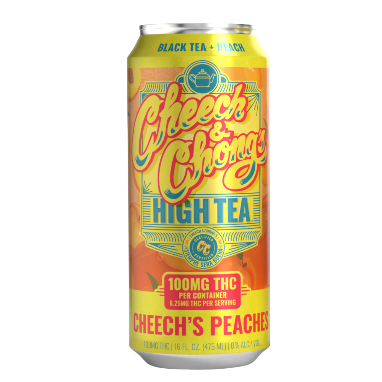 CHEECH & CHONG BEVERAGES - High Tea - Cheech's Peaches - 100mg Main Image