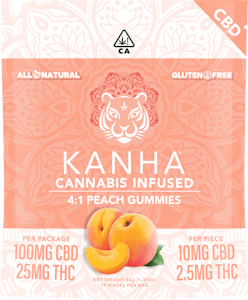 KANHA - KANHA | CLASSIC PEACH 1:4 THC/CBD - 10PK | EDIBLE