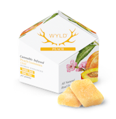Peach Gummies - 50mg THC : 100mg CBD 