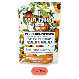 Potters - Potters - Live Resin - Peach S - Gummies - 10pk - 100mg