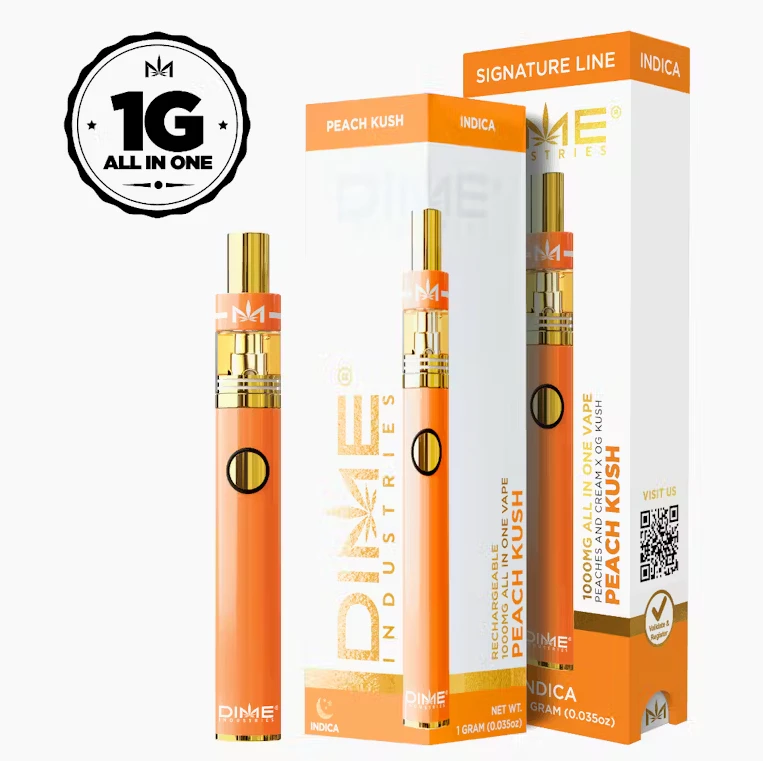 DIME - DIME - Disposable Vape - Signature Line - Indica - Peach Kush - (1g) Main Image