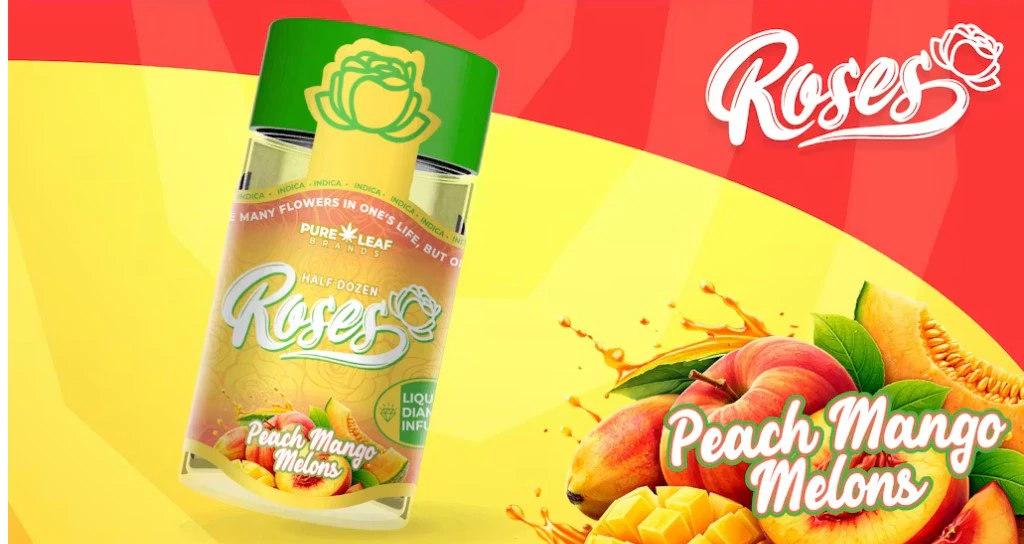 Roses -  Roses-Peach Mango Melons-Infuse Liquid Diamonds-Infuse Pre Roll-Indica-45.59%-1G Main Image