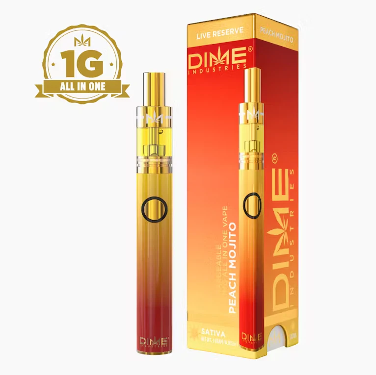 DIME - DIME - Disposable Vape - Live Reserve - Sativa - Peach Mojito - (1g) Main Image